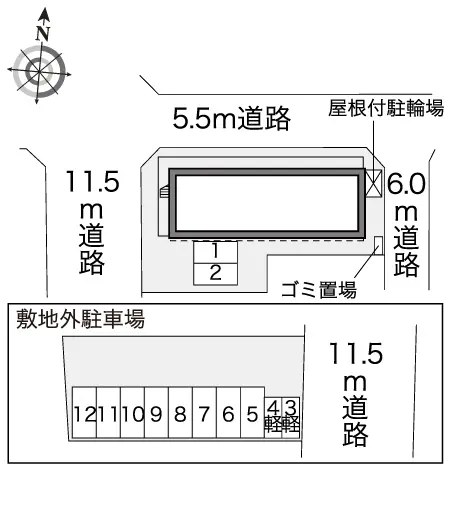 ★手数料０円★海部郡蟹江町学戸　月極駐車場（LP）